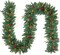 9 FT Christmas Garland with Lights,Battery Operated Lighted Garland,50 Warm White LED Lights